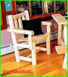 Rustic Log Captain's Chair