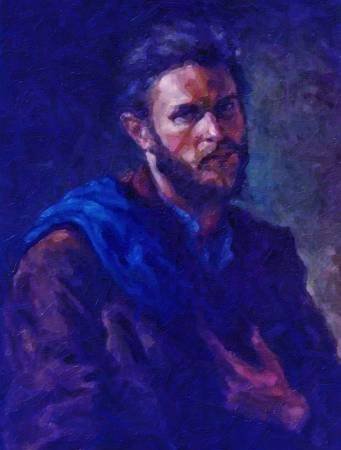 Custom Order #XB-4GE, Oil on Canvas, Custom Painting of The Person You Love, For 1 Person of Customer's Choice, Style: Photo-Realism, with Signature Text 