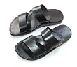 Nazareth Black Biblical Sandals for women and children -Footwear for the lady from the Holy Land- Genuine Leather
