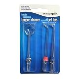 WaterPik TJR-3, Two Replacement Jet Tips and One Tongue Cleaner (Color may vary)