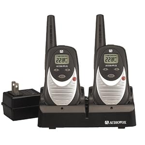 Audiovox GMRS122-2CH 5 Mile GMRS Radio with Dual Desktop Charger (Pair) by Audiovox