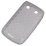 MobiMan® - Translucent Smoke Gray Skin Gel Snap-on Case Cover for Blackberry 8520 Curve Gemini