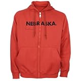 Nike Nebraska Cornhuskers Scarlet Reversible Zip Hoody Sweatshirt