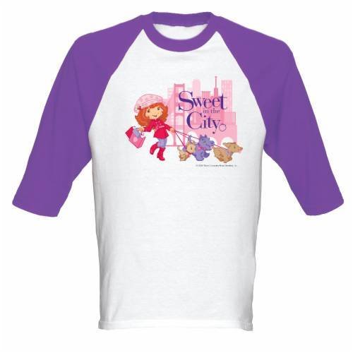 Strawberry Shortcake Shirts - Sweet In The City Adult Baseball Jersey T-Shirt