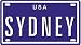 SYDNEY USA MINI METAL EMBOSSED LICENSE PLATE NAME FOR BIKES, TRICYCLES, WAGONS, KIDS DOORS, GOLF CARTS, BABY STROLLERS, PEDAL CARS. OVER 400 NAMES AVAILABLE. TYPE IN NAME USA PLATE IN SEARCH. YOUR NAME WILL SHOW UP.