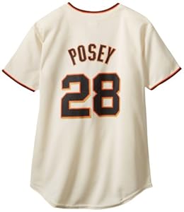 MLB San Francisco Giants Buster Posey Ivory Home Replica Youth Jersey, Ivory, Medium
