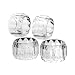 Acrylic Round Faceted Napkin Rings/Set of 4