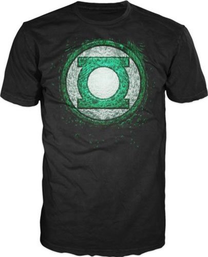  Green Lantern Movie: Tomar-Re GL Emblem Print (Black) T-Shirt MEDIUM