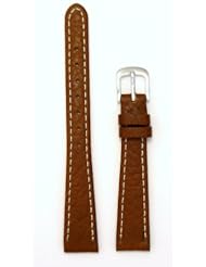 Ladies Genuine Italian Sport Leather Watchband Tan 14mm Watch Band - by JP Leatherworks