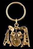 Drumset Key Chain - 24k Gold Plated - B001J50YR4