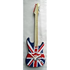 Fender Strat Wall Clock - Union Jack - G14