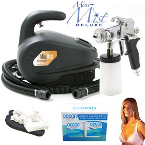 Apollo Mini-Mist Deluxe Sunless Spray Tanning System with Ocean DHA Solution Sunless Tanning Variety Sampler Pack (4 Solutions - 1 Pint Total) and Accessories Kit Apollo Mini-Mist Deluxe Sunless Spray Tanning System with Ocean DHA Solution Sunless Tanning Variety Sampler Pack (4 Solutions - 1 Pint Total) and Accessories Kit
