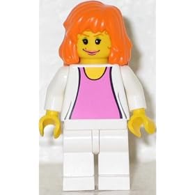 LEGO SPIDERMAN MINI-FIGURE - MARY JANE - MJ WHITE OUTFIT