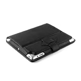 Black Leather Wallet Smart Flip Case Cover for The New iPad 4 (with Retina Display) + iPad 3 + iPad 2 with Full Sleep Wake compatibility!by JAMMYLIZARD