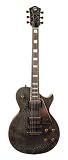 AXL Badwater Dual Pickup 1216 Electric Guitar, Crackle Black