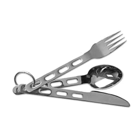Lifeventure Knife, Fork & Spoon Set - Basic
