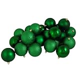 60ct Xmas Green Shatterproof 4 Finish Christmas Ball Ornaments 25  60MM