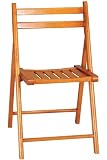 Logan Folding Chair, SET OF 2, HONEY OAK