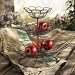 Three Tiered French Wire Fruit & Vegetable Basket Stand