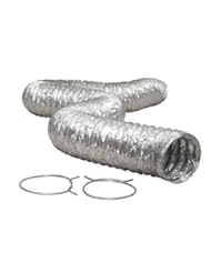 Home Improvement: Dundas Jafine BTD48TC ProFlex Clothes Dryer Transition Duct UL 2158A Listed & Marked With 2 Tension Clamps, 4-Inch by 8-Foot - Dundas Jafine
