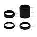 Astromania Astronomical T2-extension Tube Kit for cameras and eyepieces - Length 5mm 8mm 10mm 40mm - M42x0.75 on Both Sides