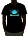 EmazingLights DJ Disco Ball With Headphones Sound Activated Light Up Rave Shirt (Small)