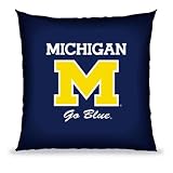 Michigan Wolverines NCAA Souvenir Pillow (12x12)