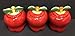 ACK Tuscany Red Apple Ceramic, 3-Piece Canister Set, 6-1/4 87402