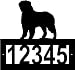 Custom Crafted BERNESE MOUNTAIN DOG Steel Address Sign