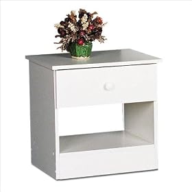 Prepac WBD 2020 1 (White) 1 Drawer Nightstand Prepac WBD-2020-1 (White) 1 Drawer Nightstand