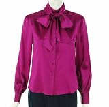 Sutton Studio Removable Neck Tie Blouse
