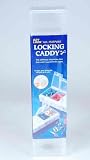 EZY Lock ALL Purpose Locking Caddy 2xl - Size: 9 1/8 Inches L X 1 5/16 Inches W X 1 1/8 Inches H - Color Clear