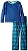Komar Kids Boys' Black Watch Plaid Thermal Bmj 2 Piece Sleep Set