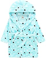 Toddlers/kids Hooded Terry Robe Fleece Bathrobe Children's Pajamas Sleepwear