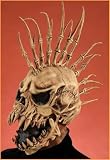 Evil Skeleton with Fin Mohawk Costume Mask