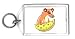 Keychain with mouse, cheese, animal