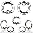 Surgical Steel Captive 8G, 10mm - Sold as a Pair
