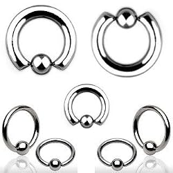 Surgical Steel Captive 2G, 11mm - Sold Individually