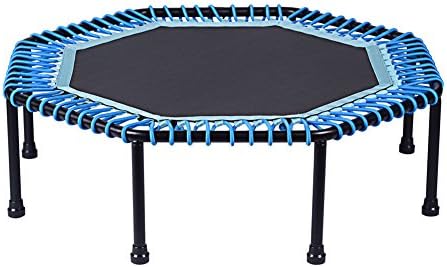 Artrampoline Portable Trampoline Fitness Jumper Body Workout Exercise Bouncer Blue with NO Handrail