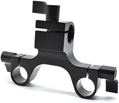 ROZOE 90 degree Rod Clamp Railblock for 15mm Rod DSLR Shoulder Rig System, Adding side handles, Monitor Adapter, Microphone Mount- C0810