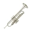 Cecilio Nickel Plated B Flat Trumpet with Hard Shell Carrying Case