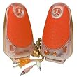 2-Piece AirWave 231 MultiMedia Speaker System (Orange)