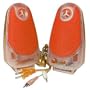 2-Piece AirWave 231 MultiMedia Speaker System (Orange)