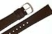 JP Leatherworks Mens Genuine Italian Leather Watchband Brown 20mm Watch Band