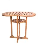 Teak Furniture Gallery TGH148 Half Moon Bar Table, 45 Inch
