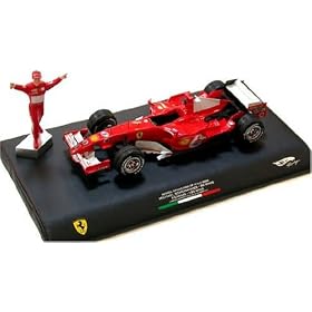 Hot Wheels M Schumacher 1:18 Ferrari F1 Die Cast by Hot Wheels