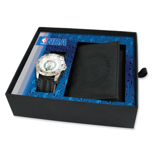 Mens NBA Boston Celtics Watch & Wallet Set
