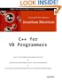 C++ for VB Programmers