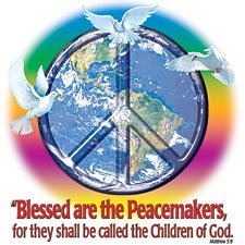Blessed Are The Peacemakers 32 Adult T-Shirt