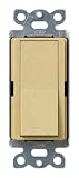 Lutron SC-1PS-GS Diva 15-Amp, 120-Volt to 277-Volt Single-pole Switch in Goldstone